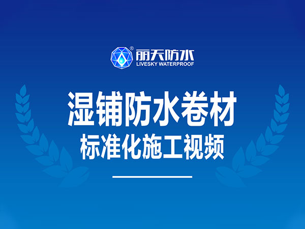 麗天防水(shuǐ)标準化施工(gōng)系列-濕鋪防水(shuǐ)卷材